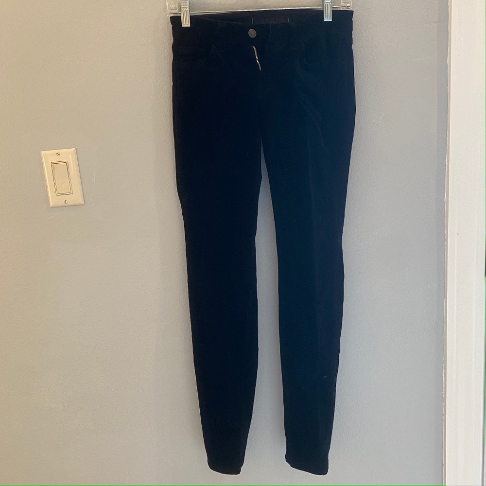J Brand corduroy black skinny jeans